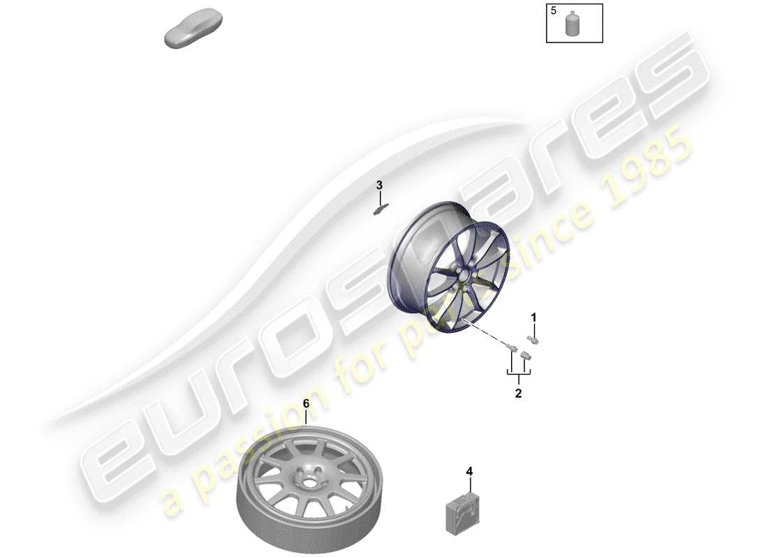 porsche 2019 (718 boxster spyder) pièces détachées schéma des pièces