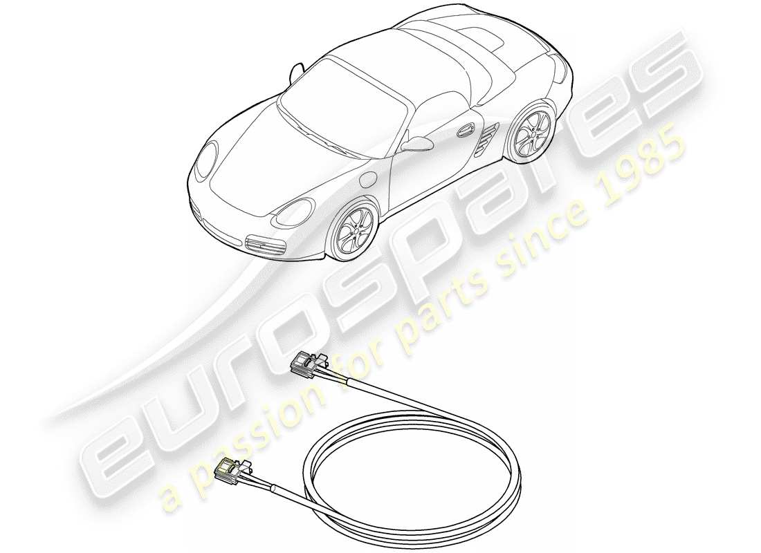 porsche 2005 (987 boxster) fibre optique légère schéma des pièces