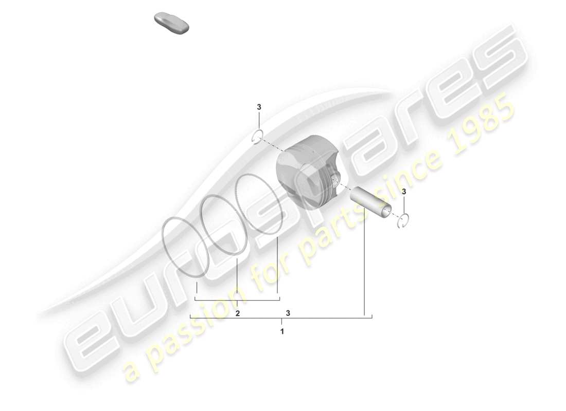 porsche 2020 (718 cayman) piston schéma des pièces