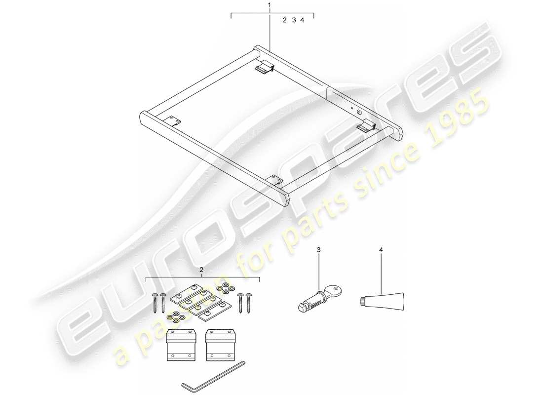 porsche 2003 (tequipment cayenne) aide au chargement pour schéma des pièces