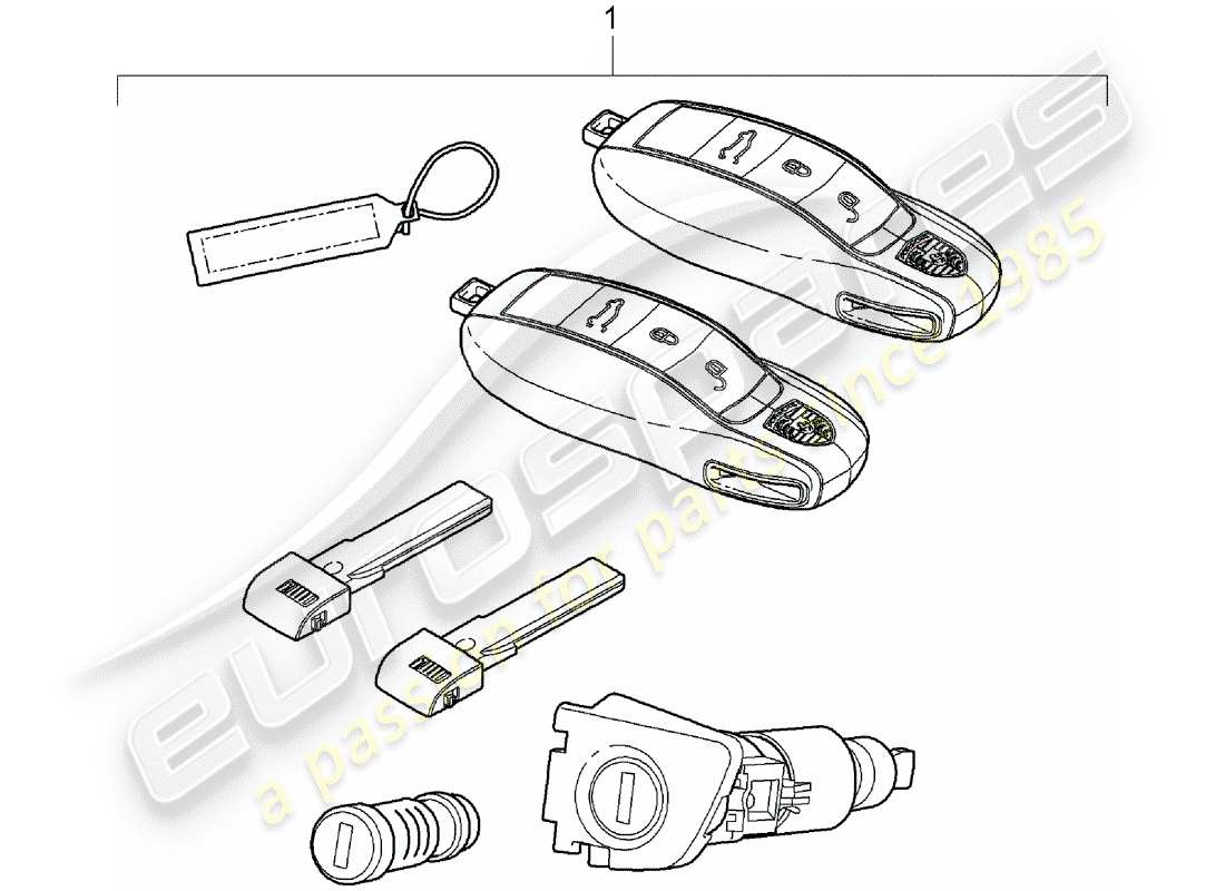 porsche 2012 (cayenne e2 92a) kits de réparation schéma des pièces