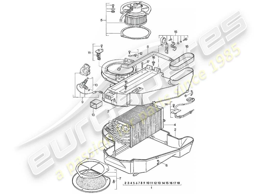 porsche 1981 (924) climatiseur - f >> 92-cn402 197 - f >> 92-cn450 831 - f >> 93-cn100 305 - f >> 93-cn{10 } 305 - f >> 93-cn150 331 - f >> 93-bn700 458 schéma des pièces