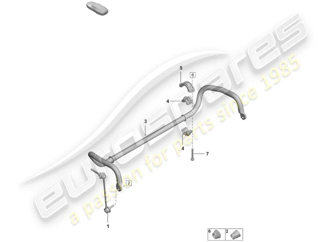 porsche 2020 (992-1) stabilisateur schéma des pièces