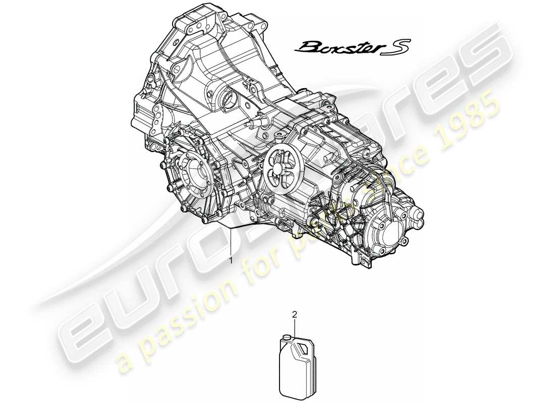 porsche 2006 (987 boxster) transmission de remplacement schéma des pièces