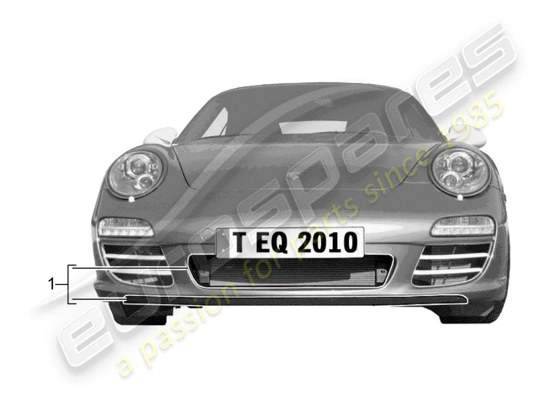porsche 1990 (tequipment) radiateur schéma des pièces
