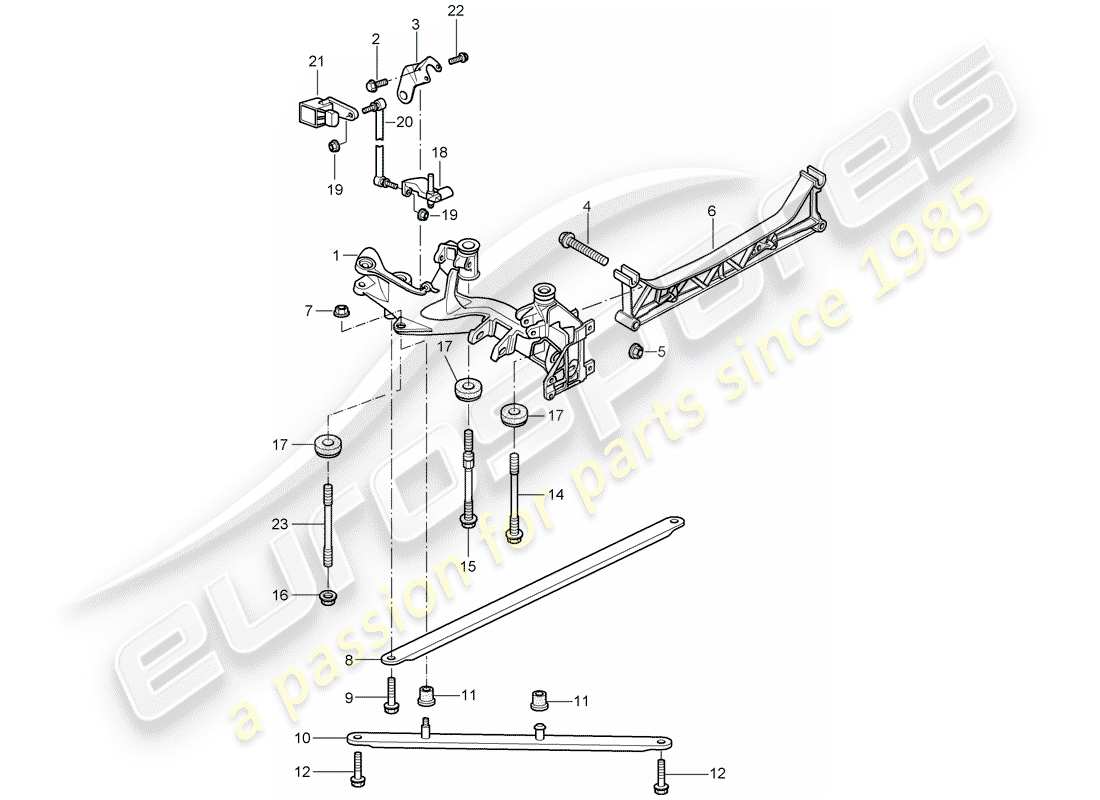 porsche 2009 997-2 turbo / gt2 essieu arrière schéma des pièces