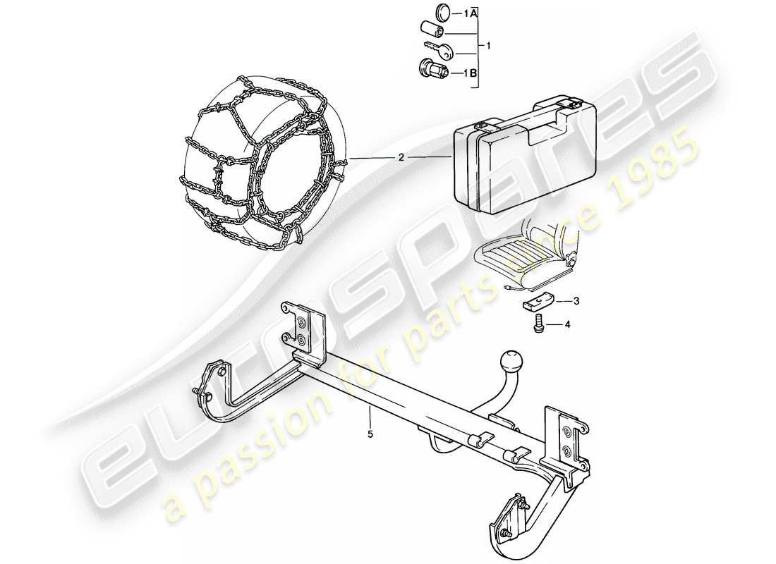 porsche 1986 (924s) accessoires schéma des pièces
