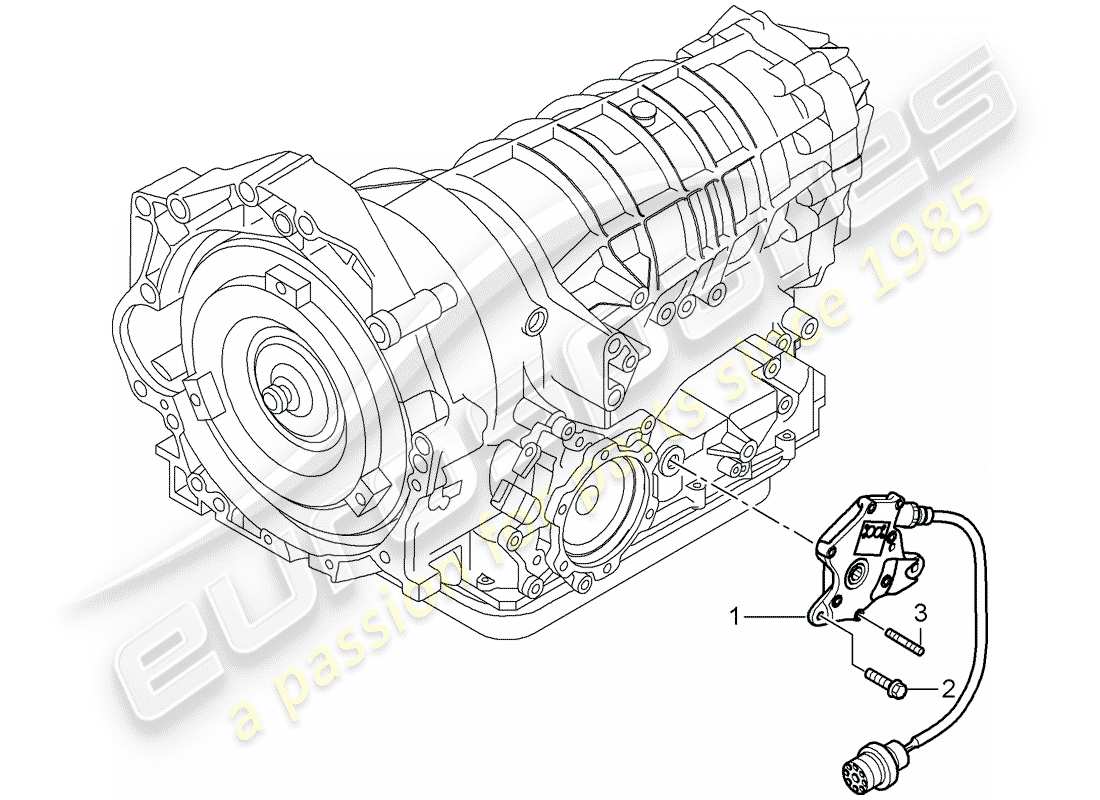 porsche 2008 (987 boxster) tiptronique schéma des pièces