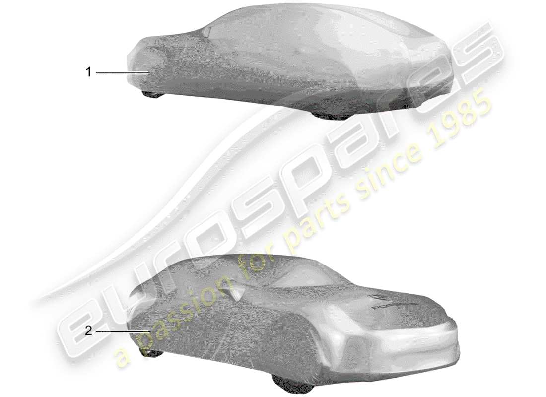 porsche 2011 (tequipment panamera) couverture schéma des pièces