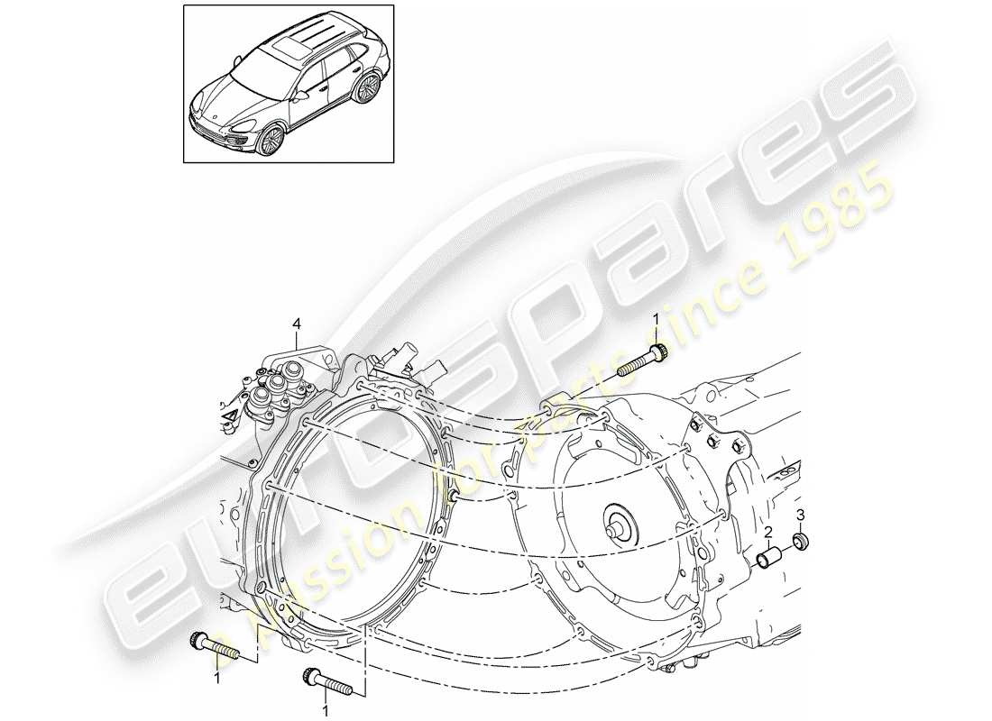 porsche 2015 (cayenne e2 92a) pièces de montage pour moteur et schéma des pièces