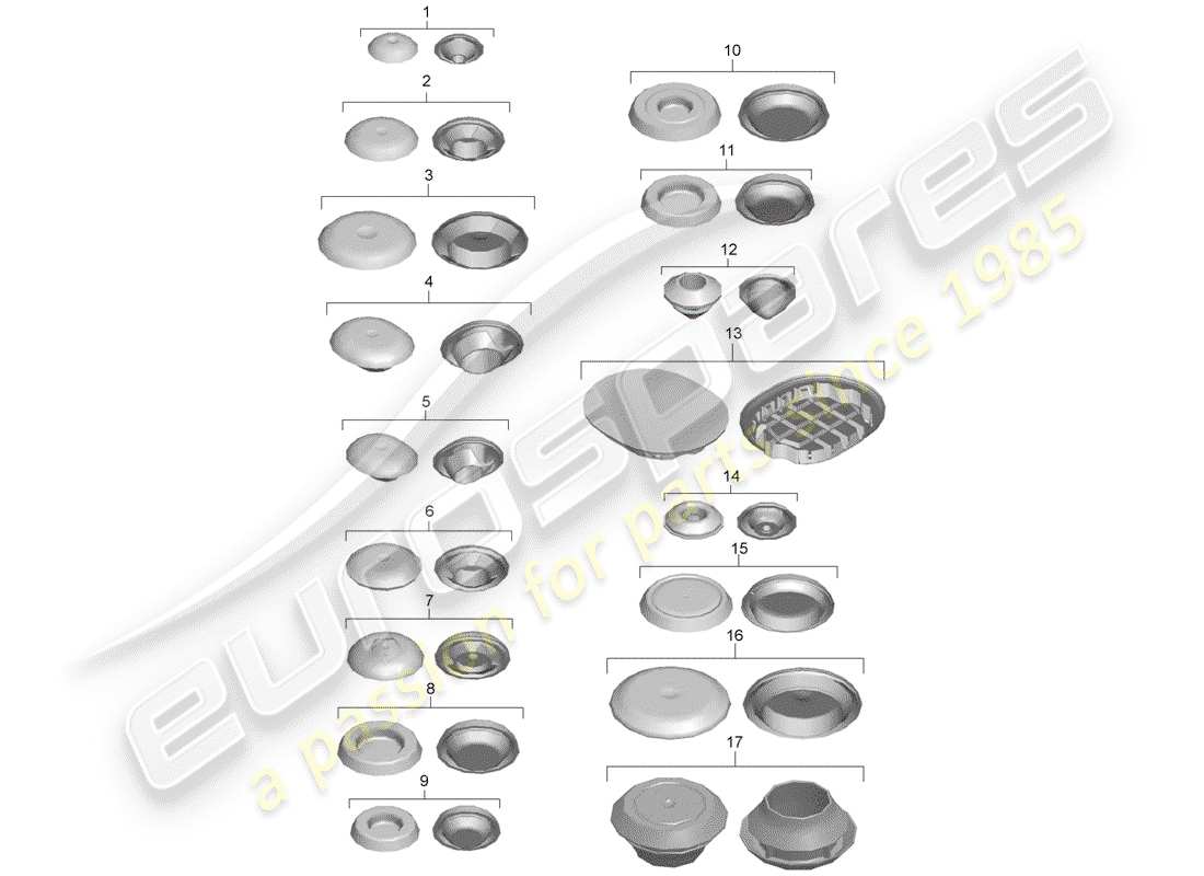 porsche 2012 (981 boxster) diagramme de pièce de prise