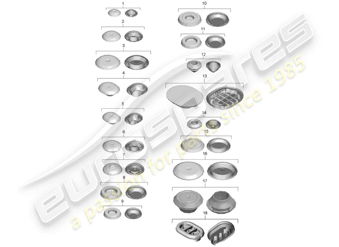 porsche 2015 (981 boxster) diagramme de pièce de prise