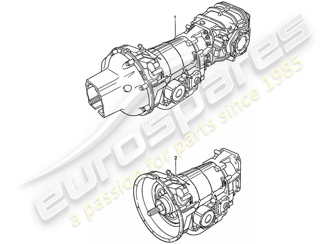porsche 1982 (928) transmission de remplacement - transmission automatique schéma des pièces