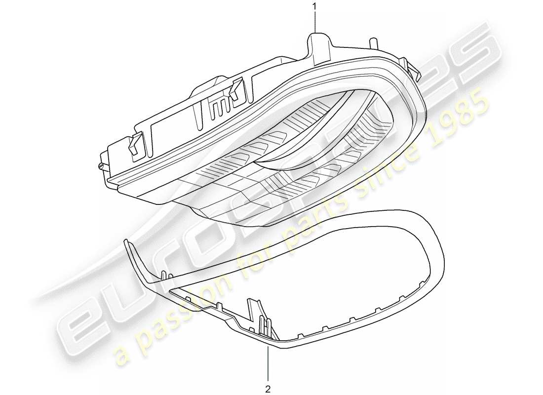 porsche 2011 (panamera 970) support schéma des pièces