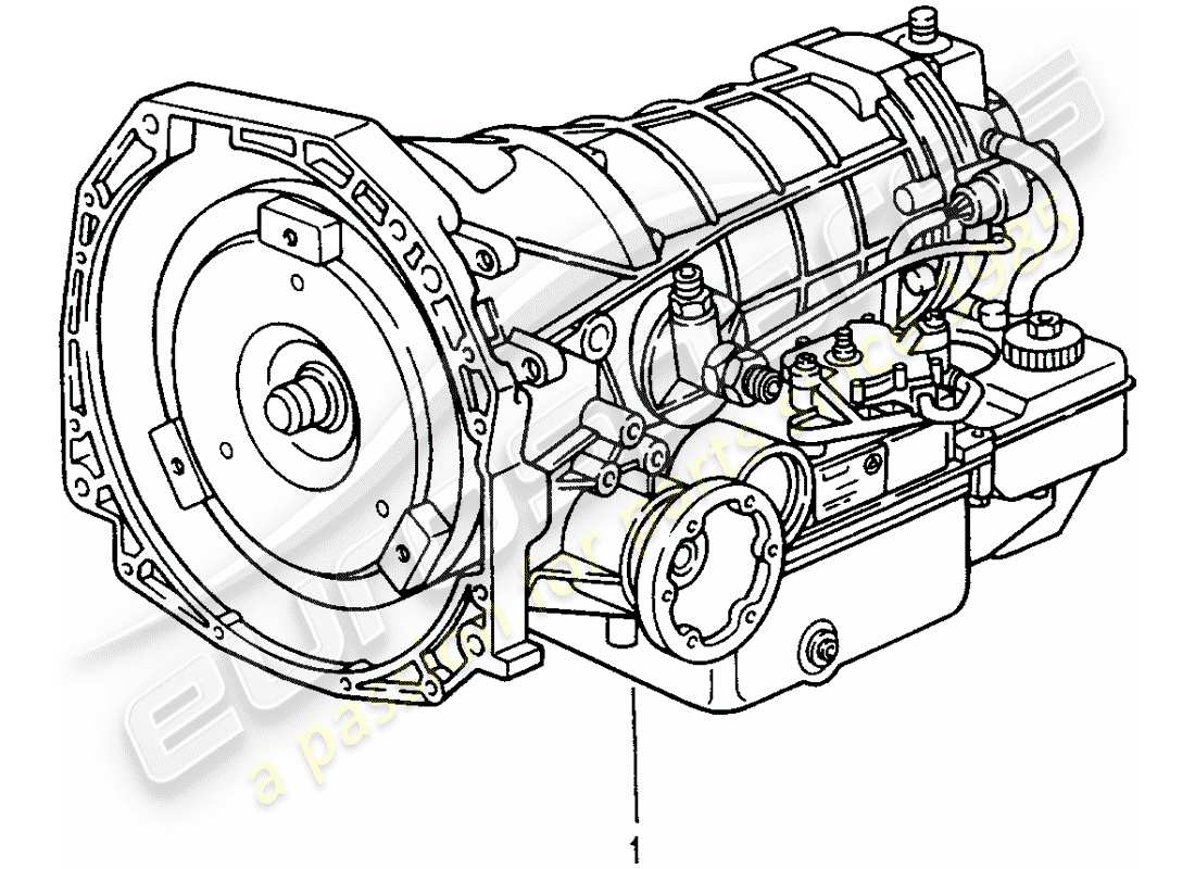 porsche 1993 (refurbished and exchange catalogue) transmission de remplacement schéma des pièces