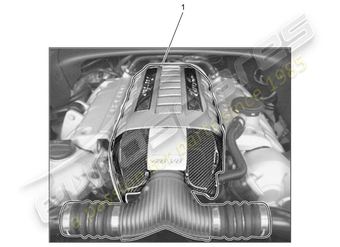 porsche 2018 (tequipment cayenne) moteur schéma des pièces