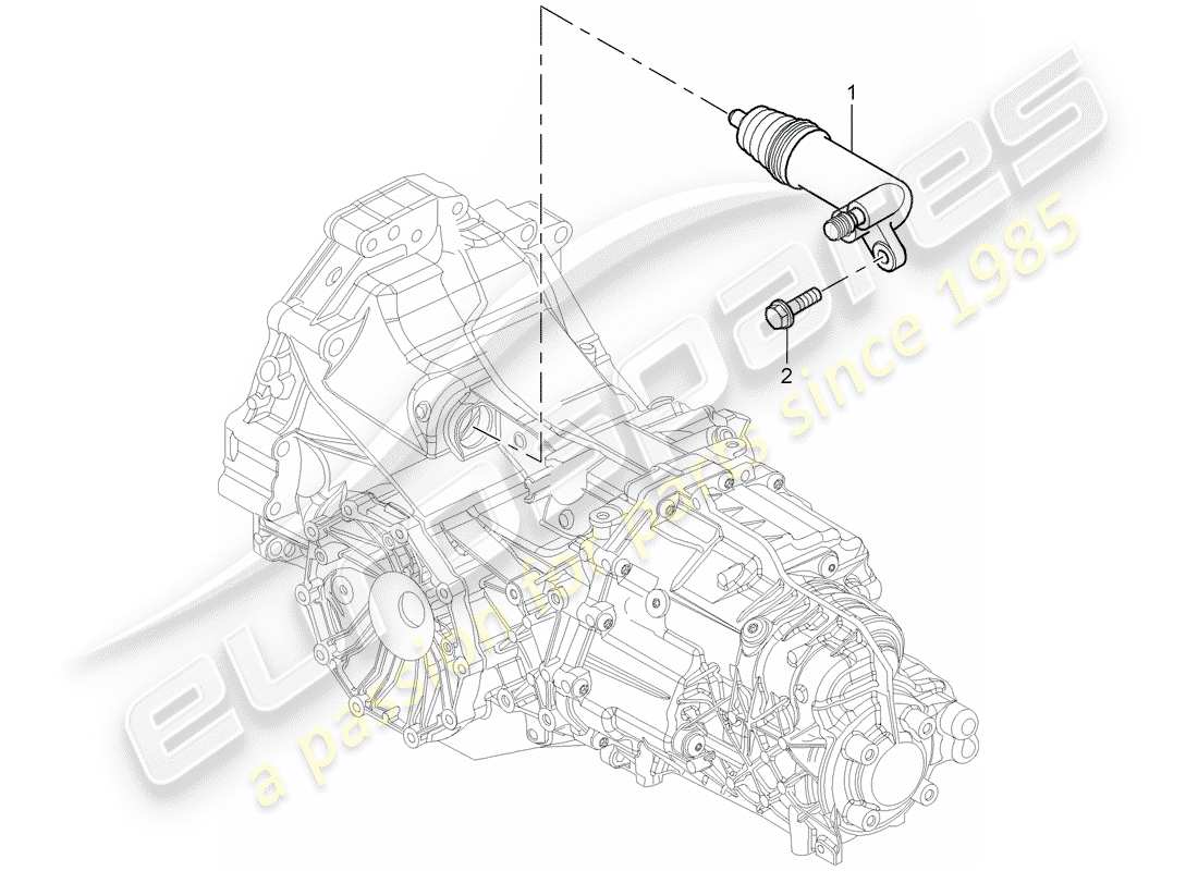 porsche 2006 (987 boxster) debrayage d'embrayage schéma des pièces