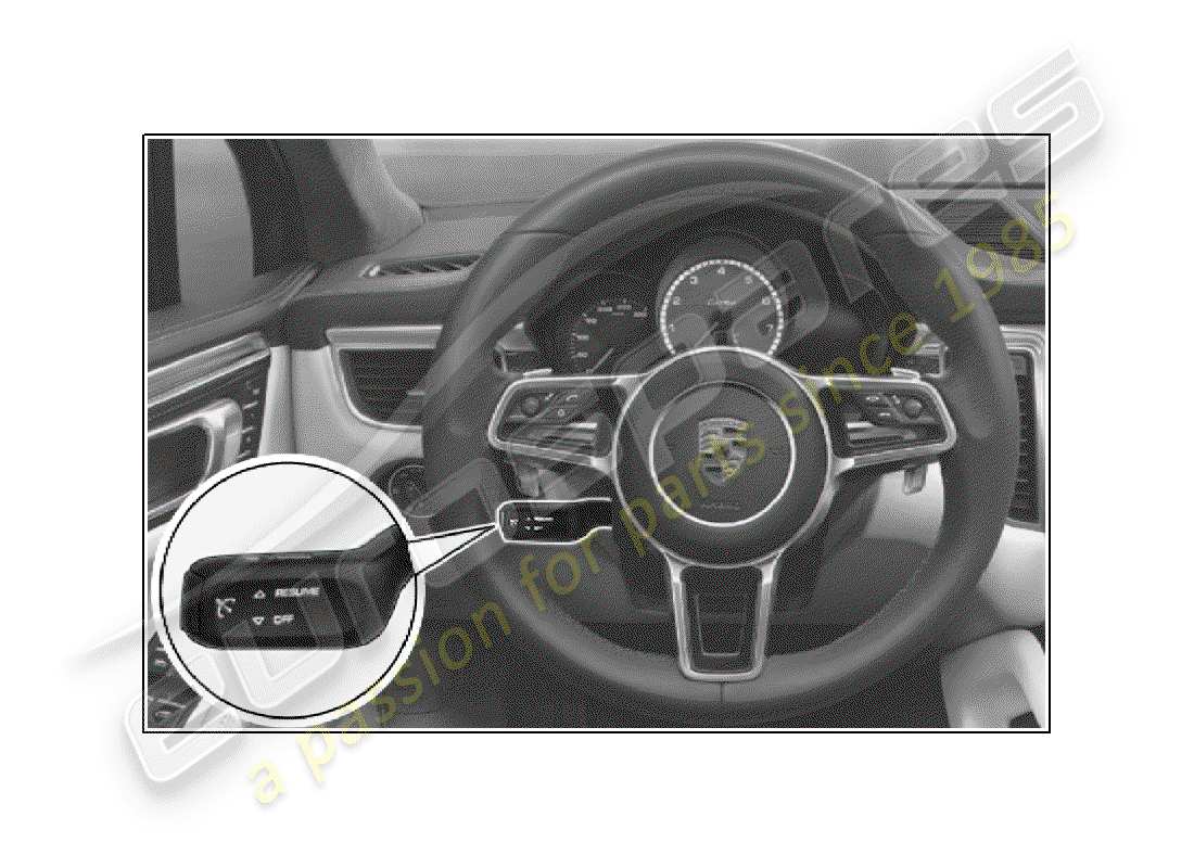 porsche 2015 (tequipment macan) système de régulateur de vitesse schéma des pièces