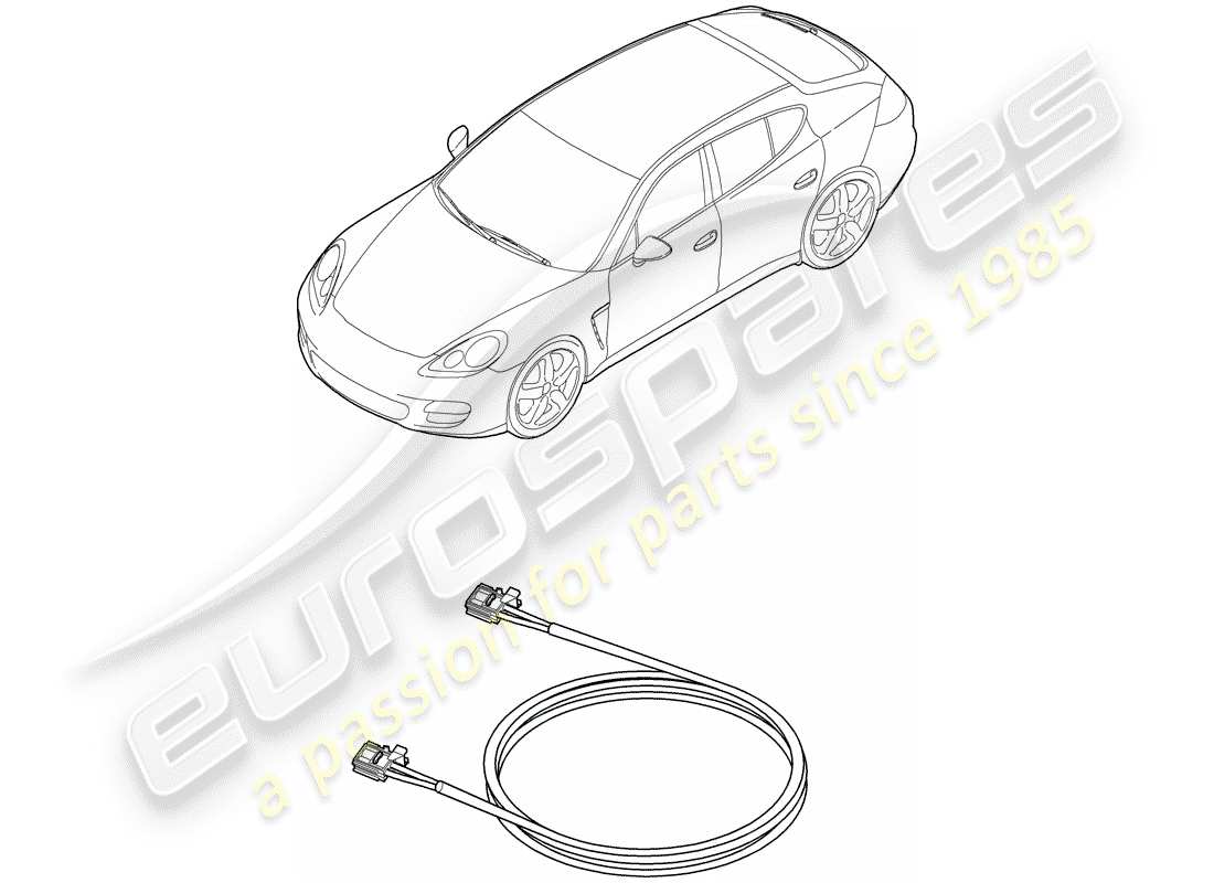 porsche 2011 (panamera 970) fibre optique légère schéma des pièces