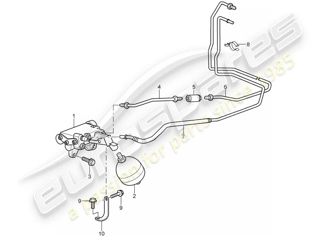 porsche 2001 (996 turbo / gt2) embrayage hydraulique - fonctionnement - tuyau d'embrayage hydraulique - unité de pression - cylindre réservoir d'embrayage