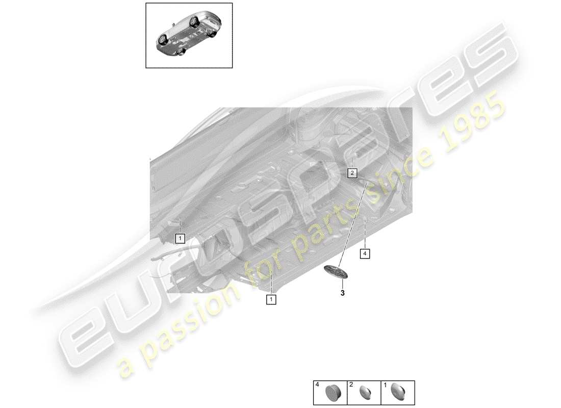 porsche 2017 (panamera 971-1) diagramme de pièce de prise