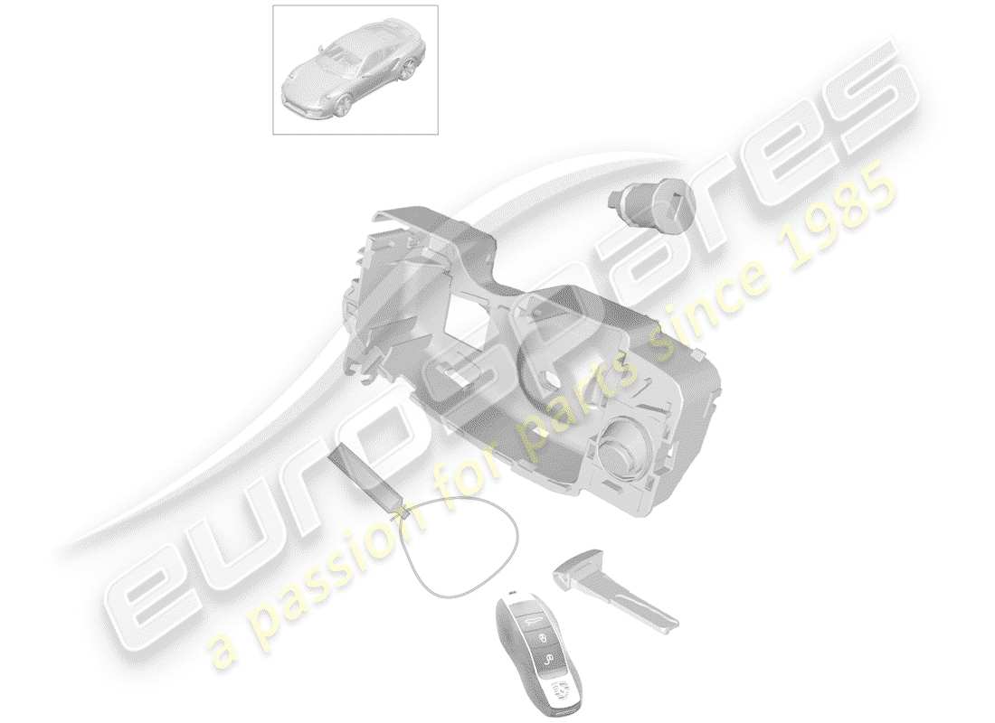 porsche 991 turbo (2020) kit de réparation schéma des pièces