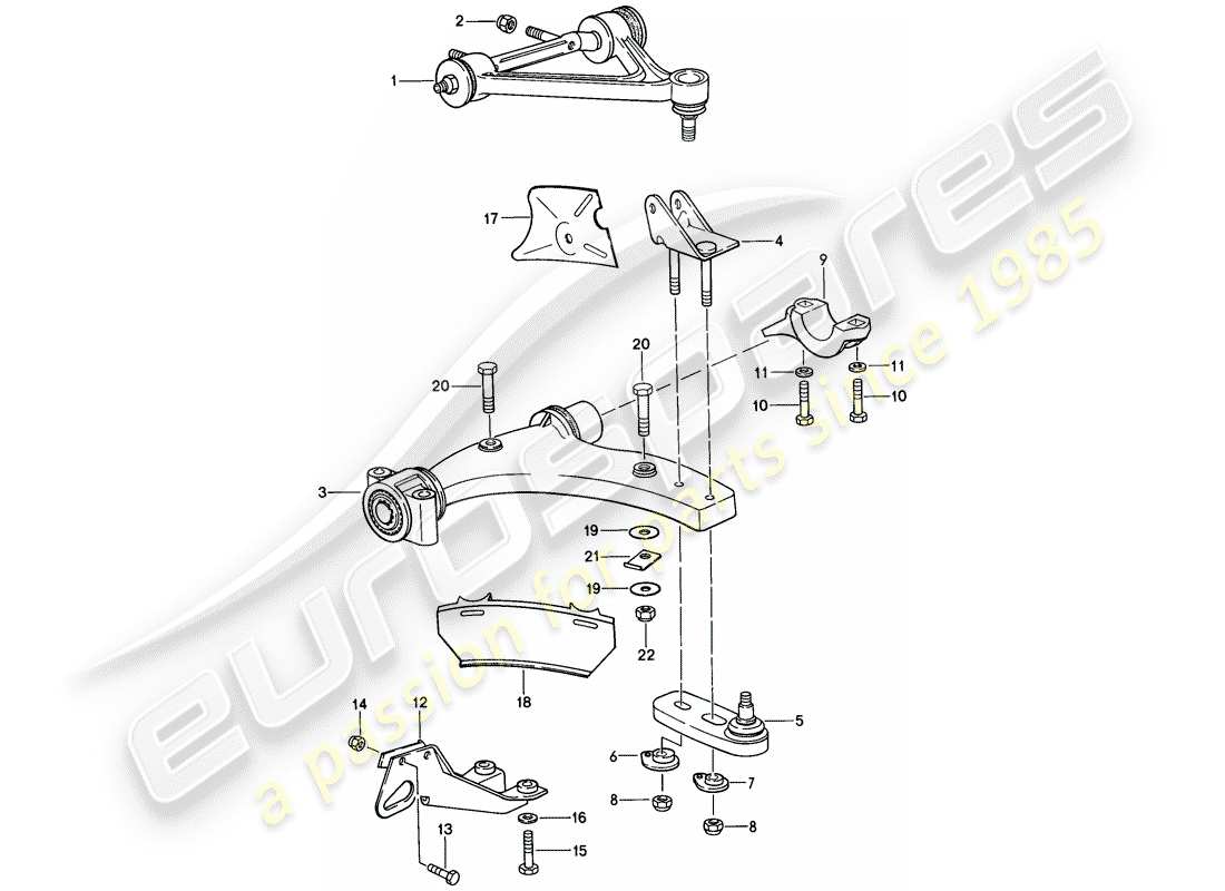 porsche 1983 (928) bras de commande de voie - f >> 92-gs860 999 - voir informations techniques - 4-nr.1 - d >> - mj 1985 schéma des pièces