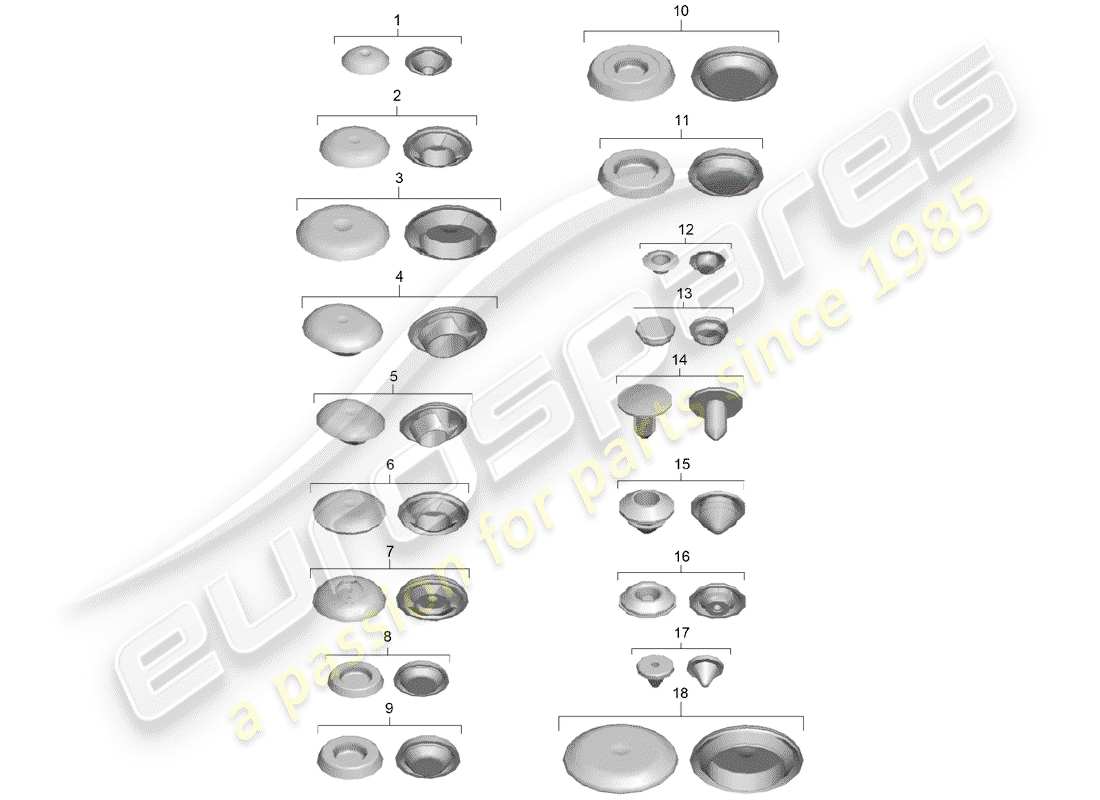 porsche 2014 (991-1 turbo) diagramme de pièce de prise