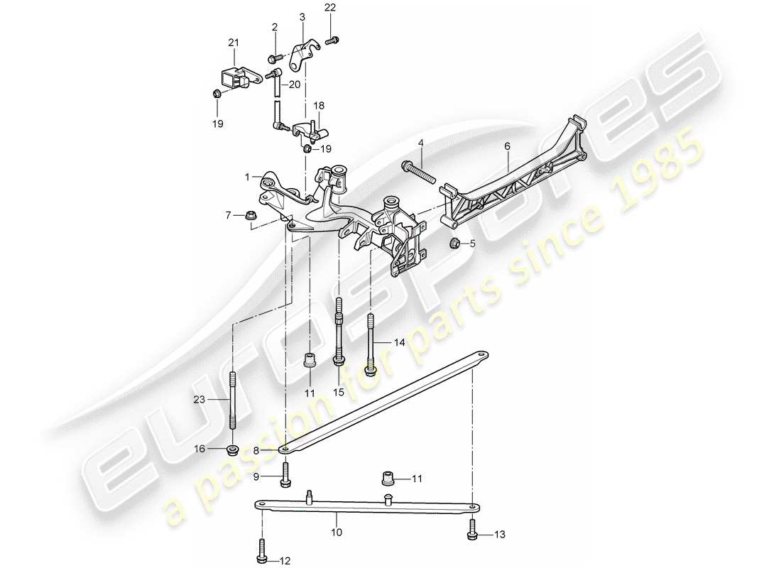 porsche 2011 (997-2 gt3) essieu arrière schéma des pièces