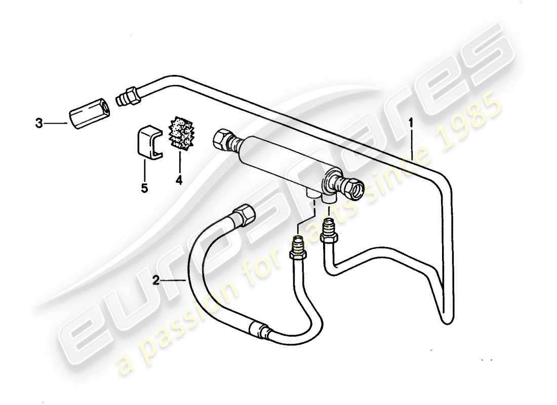 porsche 1994 (928) refroidissement du carburant schéma des pièces