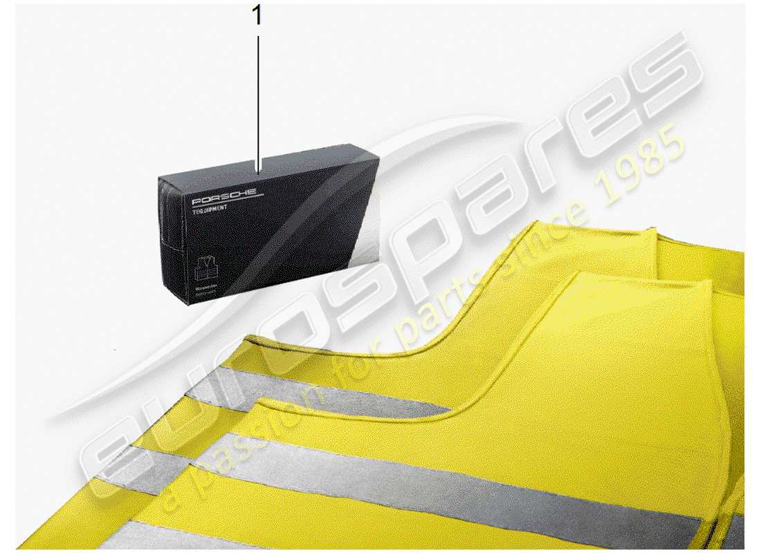 porsche 2006 (tequipment cayenne) gilet d'avertissement schéma des pièces