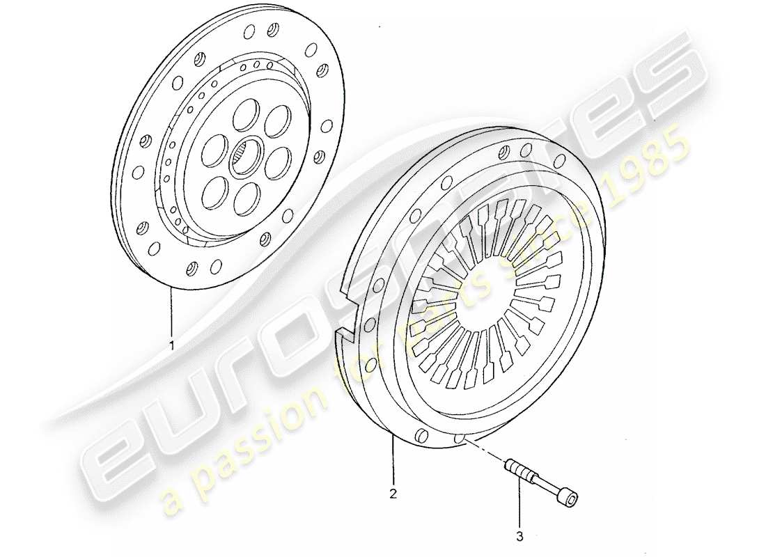 porsche 2010 (997-2 gt3) embrayage schéma des pièces