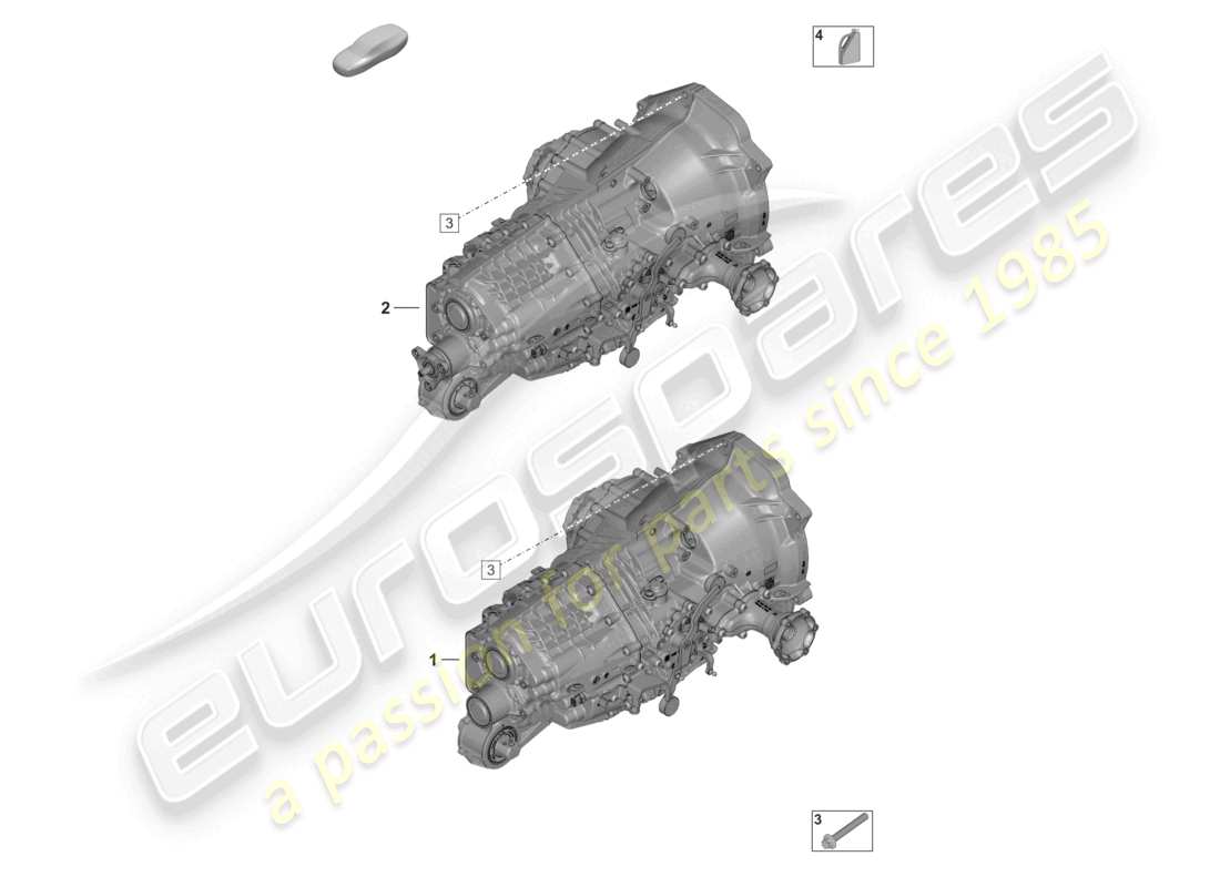 porsche 2019 (992-1) boîte de vitesses manuelle liquide de transmission schéma des pièces