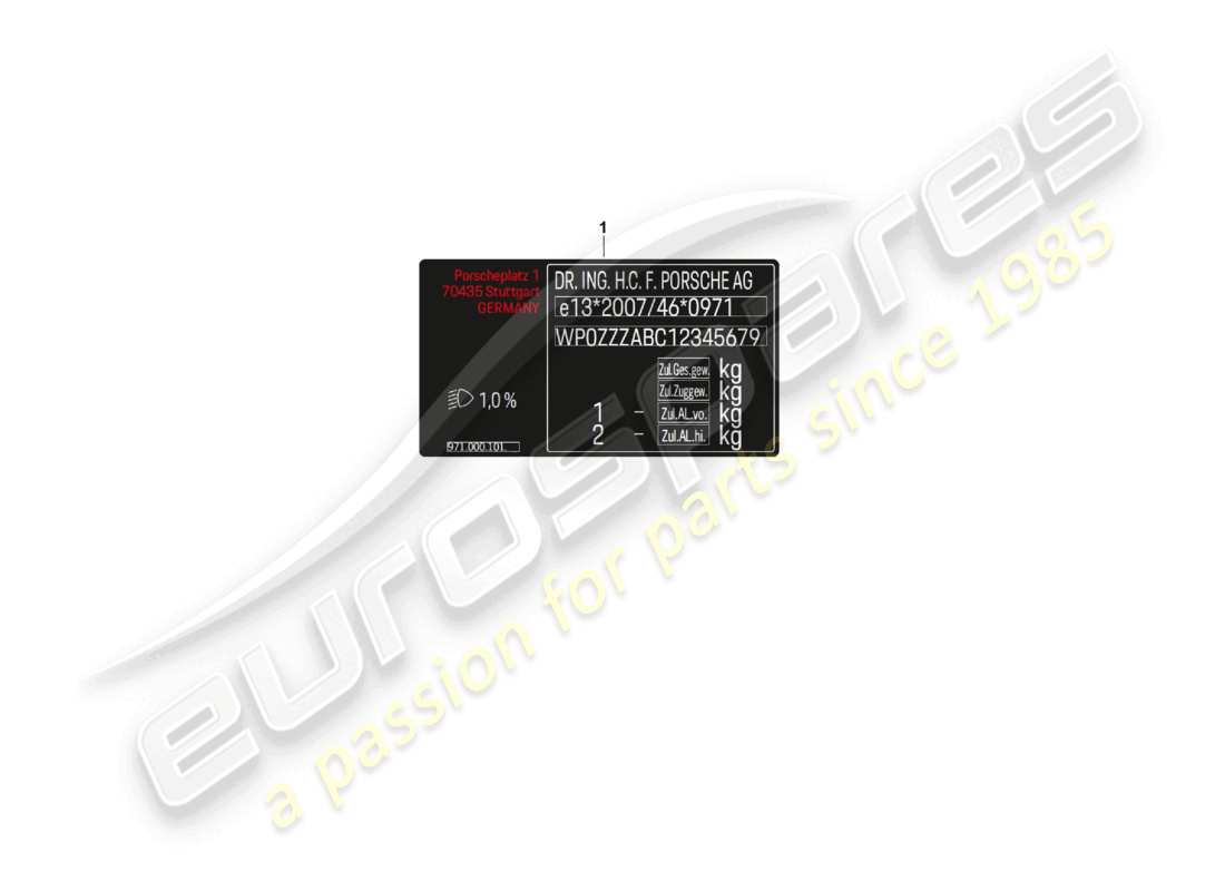 porsche 2020 (macan) balise de données row d >>- mj 2021 diagramme de pièces