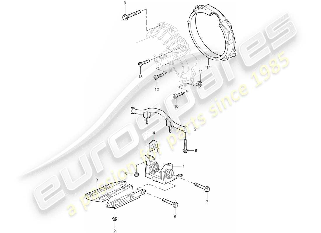porsche 2007 (997-1) tiptronique schéma des pièces