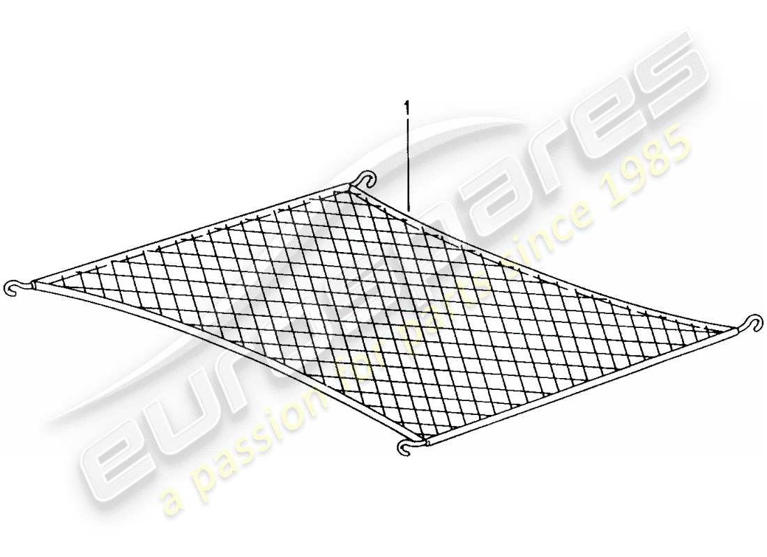 porsche 2012 (tequipment) cargo net schéma des pièces