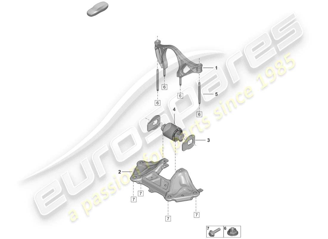 porsche 2019 (992-1) pièces de montage pour moteur et schéma des pièces