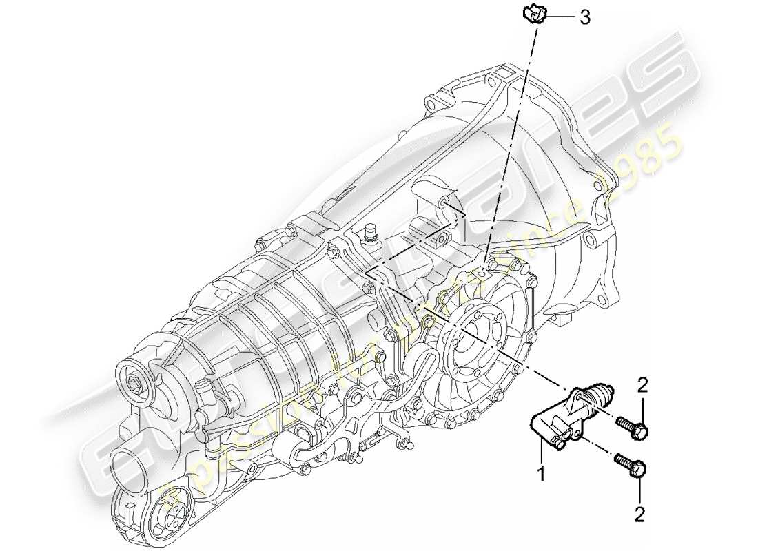 porsche 2005 (997-1) débrayage schéma des pièces