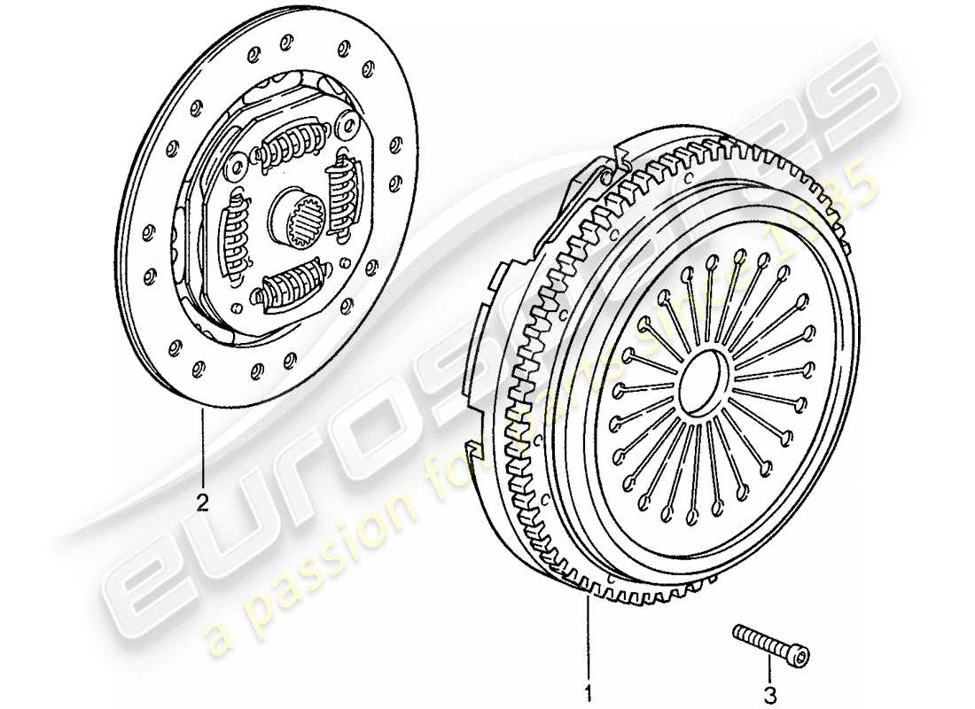 porsche 1987 (959) embrayage schéma des pièces