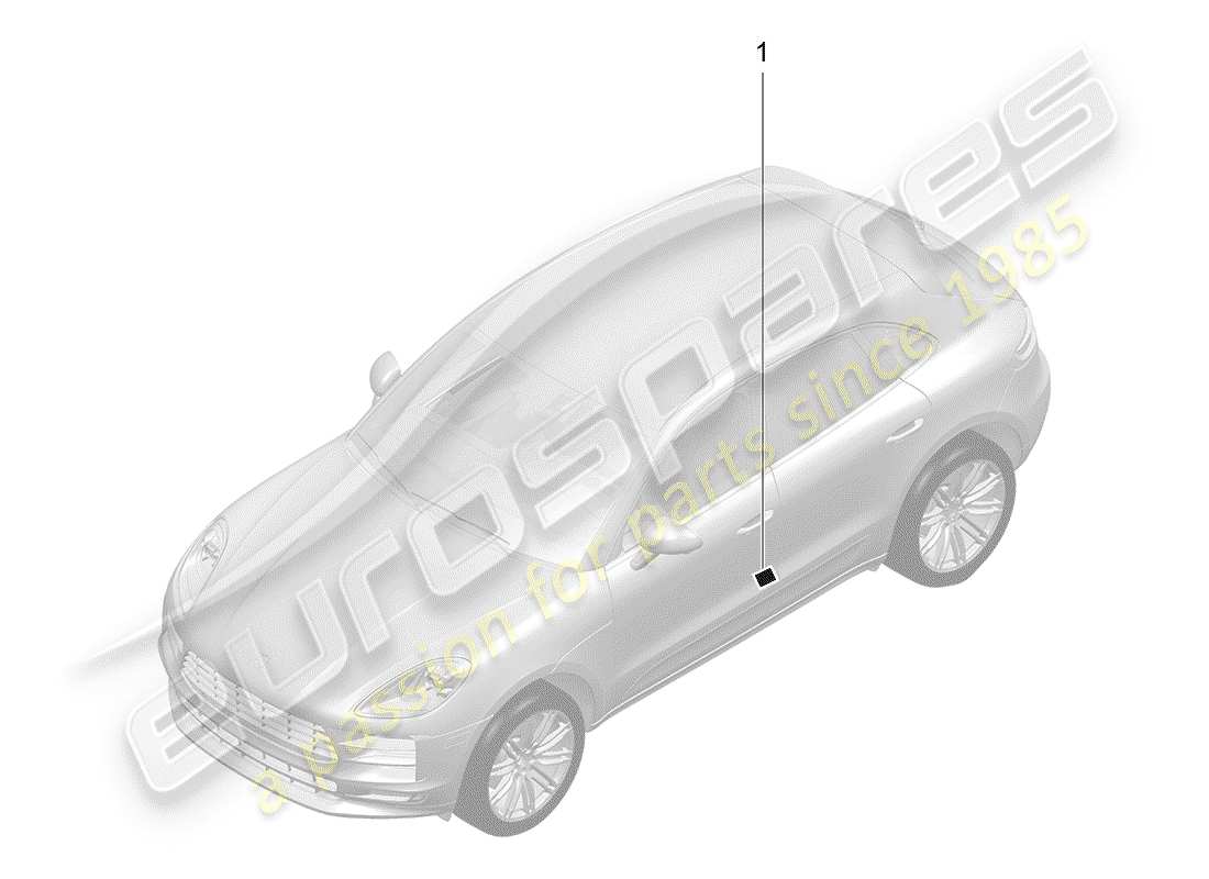 porsche 2019 (macan) pression des pneus schéma des pièces