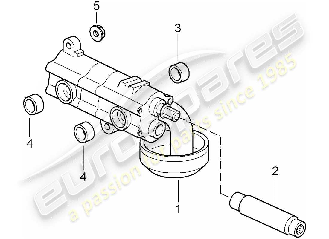 porsche 2008 (997-1 gt3) pompe à huile schéma des pièces