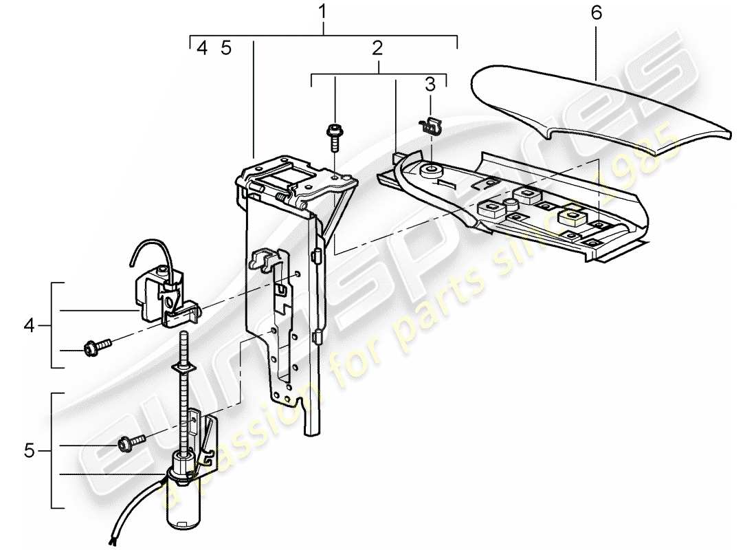porsche 2009 997-2 turbo / gt2 diagramme de pièce flap