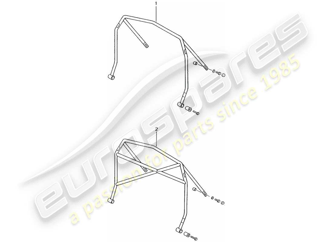 porsche 2006 (tequipment) barre de rouleau schéma des pièces