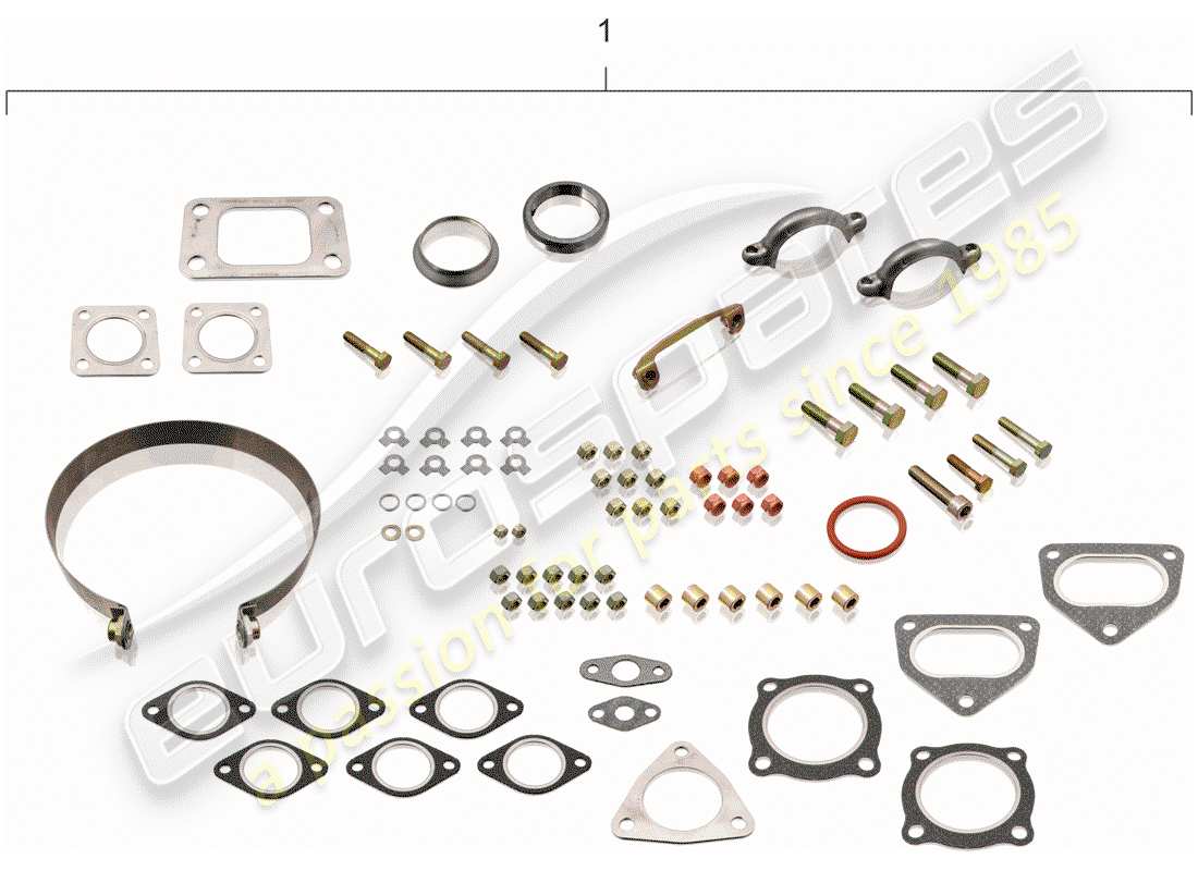 porsche 1988 (911) kit de montage - kit de réparation - kit de maintenance schéma des pièces