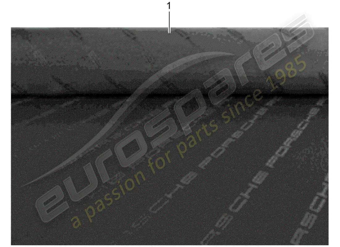 porsche 2013 (accessories) siege avant - pièces individuelles - tissu schéma des pièces