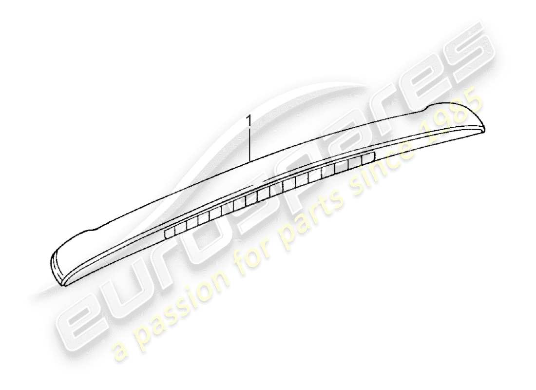 porsche 2019 (accessories) moulure de couvercle de toit schéma des pièces