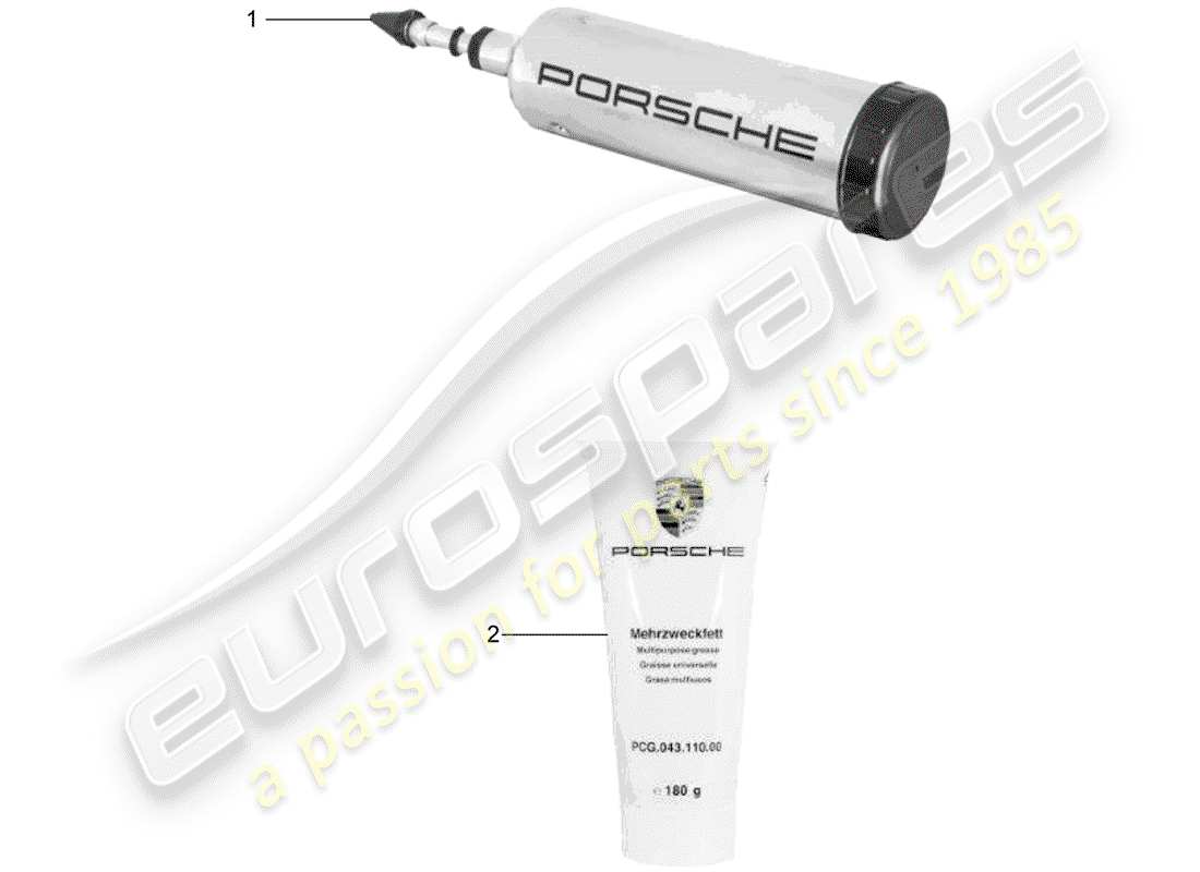 porsche 2013 (accessories) outil - lubrifiants schéma des pièces