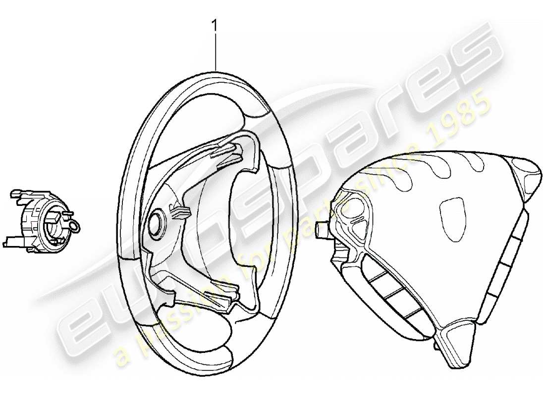 porsche 2012 (tequipment cayenne) volant de direction schéma des pièces