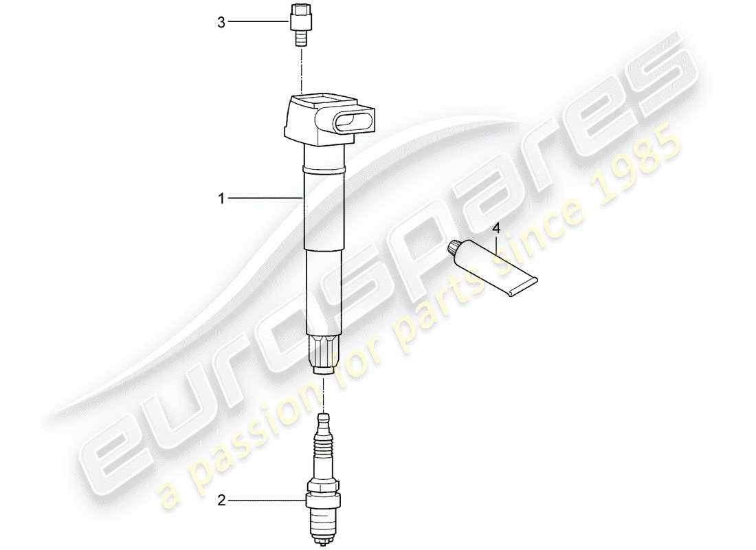 porsche 2011 (panamera 970) système de mise à feu schéma des pièces