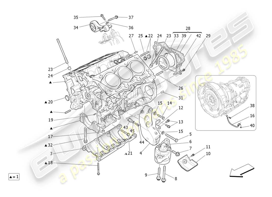 maserati qtp 3.0 bt v6 410hp (2014) carter moteur schéma des pièces